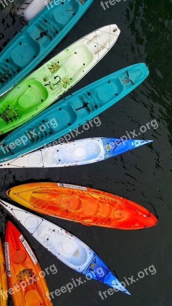 Kayaks Boating Outdoor Life Leisure Free Photos