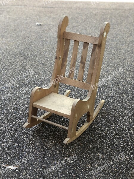 Antique Rocking Chair Doll Free Photos