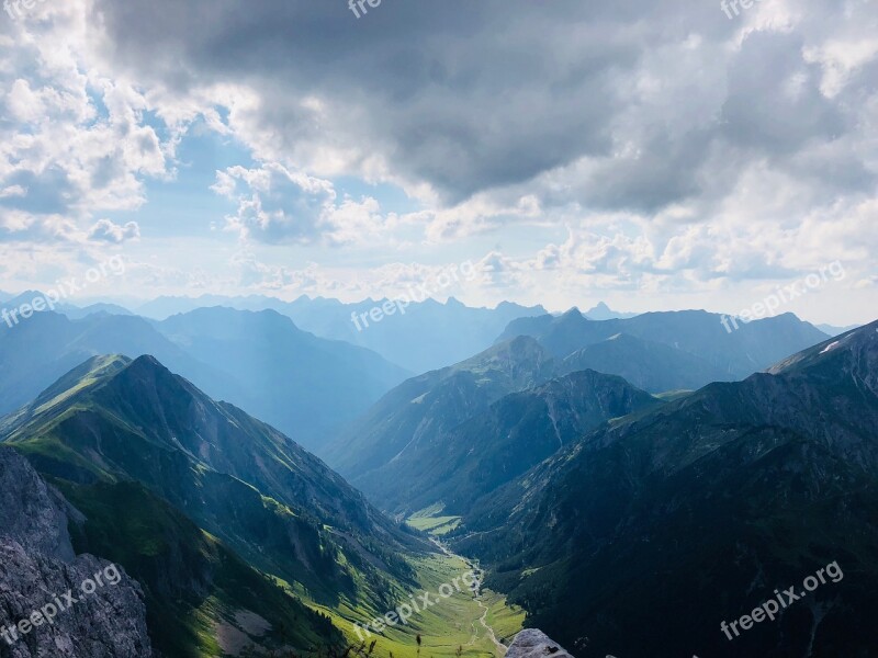 Panorama Alps Nature Mountains View