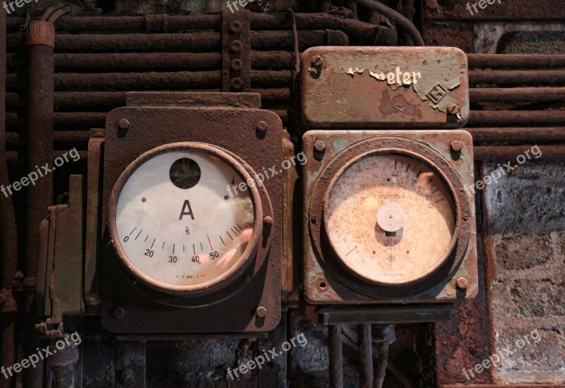 Measuring Instruments Old Rusted Rusty Metal