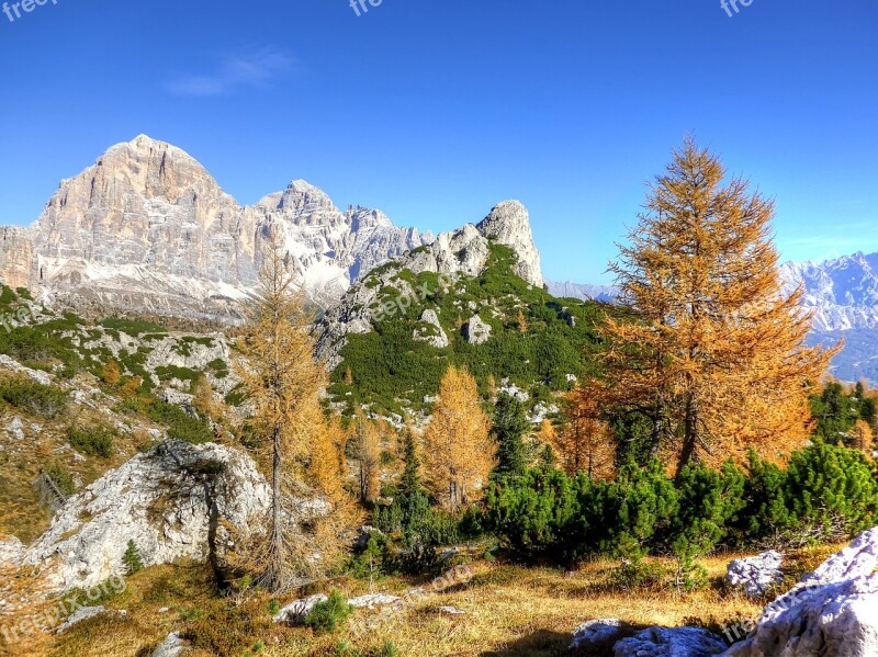 Tofane Dolomites Nature Unesco World Heritage Clouds