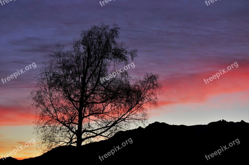 Morgenstimmung Sunrise Nature Mood Landscape