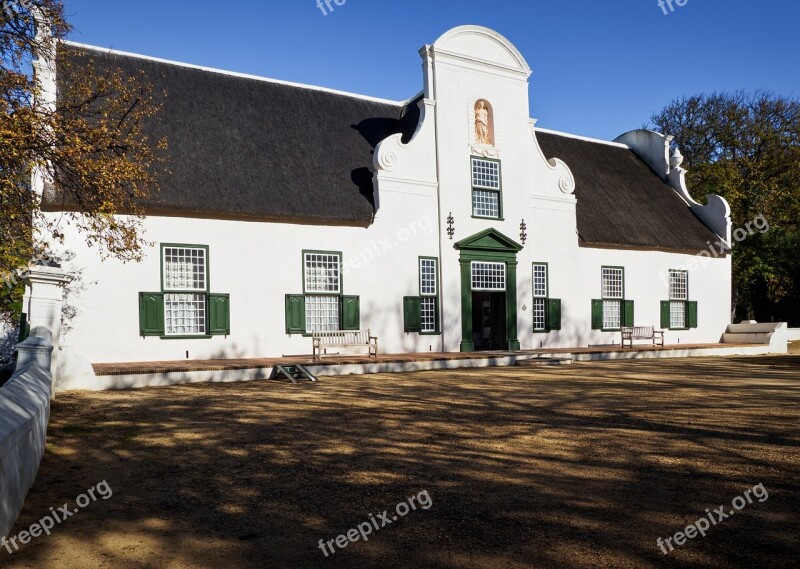 Groot Constantia Historical Wine Estate Architecture Cape Dutch House