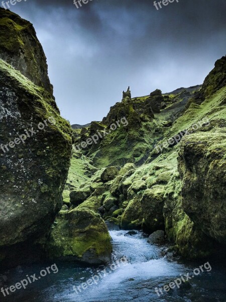 Iceland Fall Waterpolo Landscape Nature