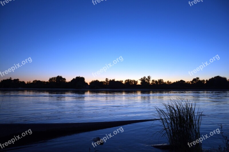 Wisla Water Evening Poland Free Photos