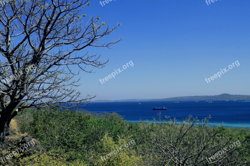 Blue The Sky The Sea Cloud Nature