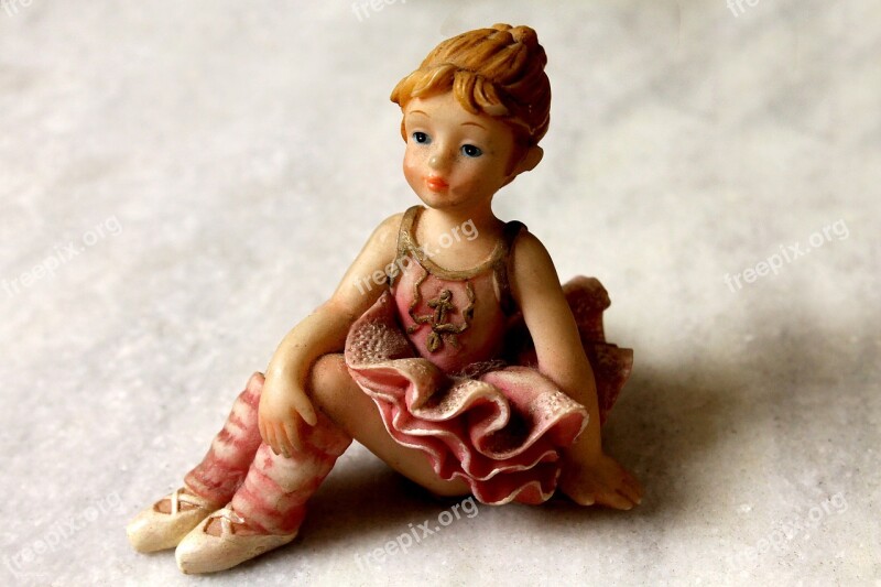 Babydoll Ballet Dancer Ornament Decoration Plaster