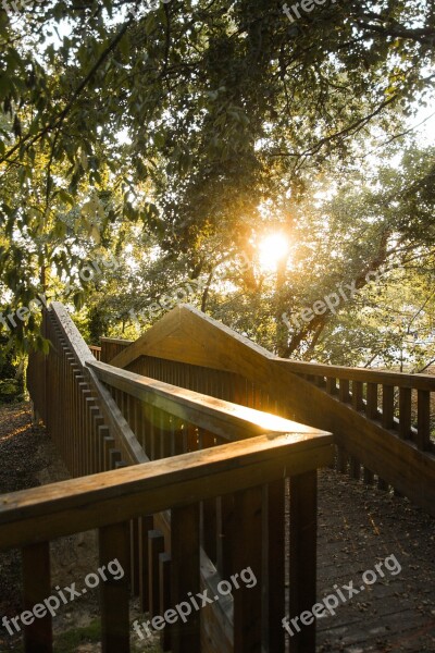 Bridge Sun Sunset Brightness Architecture