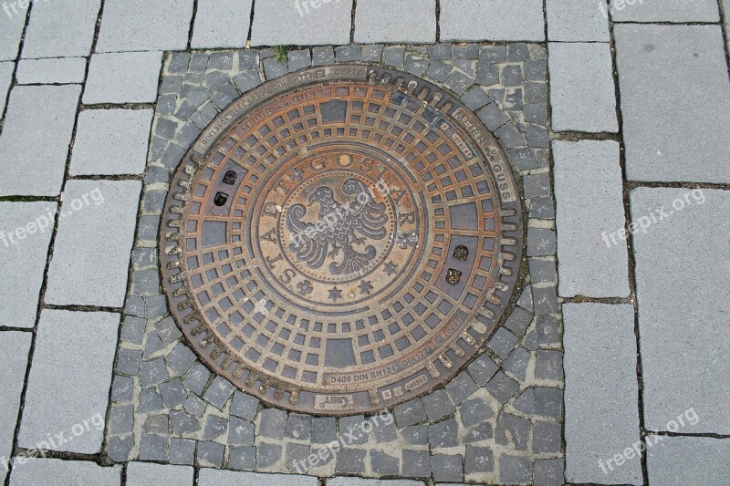 Manhole Cover Road Goslar Free Photos