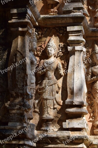 Archaeological Site Idol Pagoda Free Photos