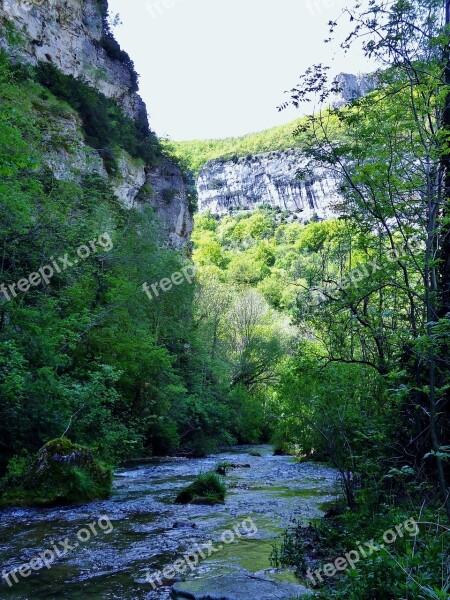 Fall Of The Druise Drôme France Gorges Omblèze