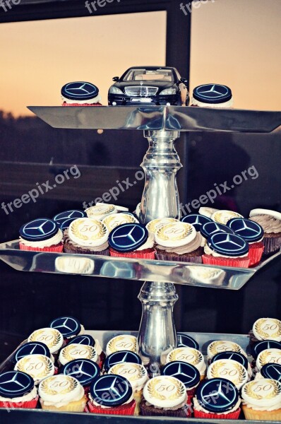 Mercedes Cupcakes Party Free Photos