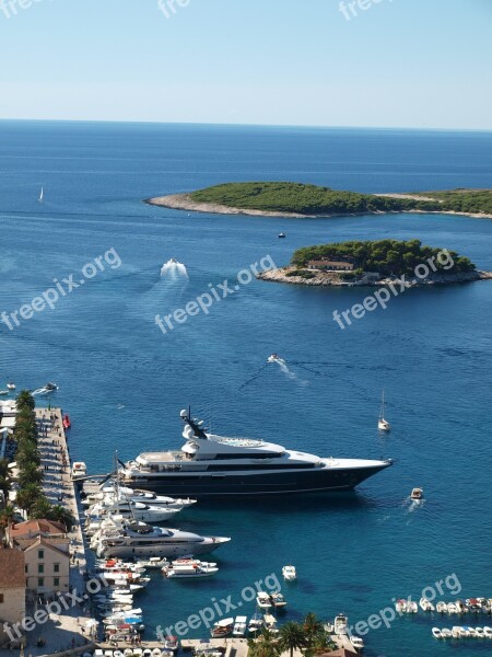 Croatia Adriatic Sea Sailing Sea Yacht