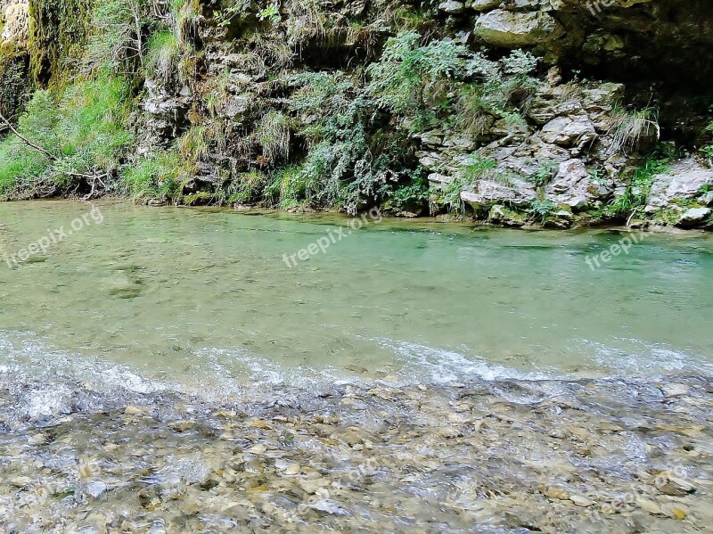 Drôme Gorges Fall Of The Druise River Water