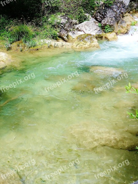 Drôme Gorges Fall Of The Druise River Water