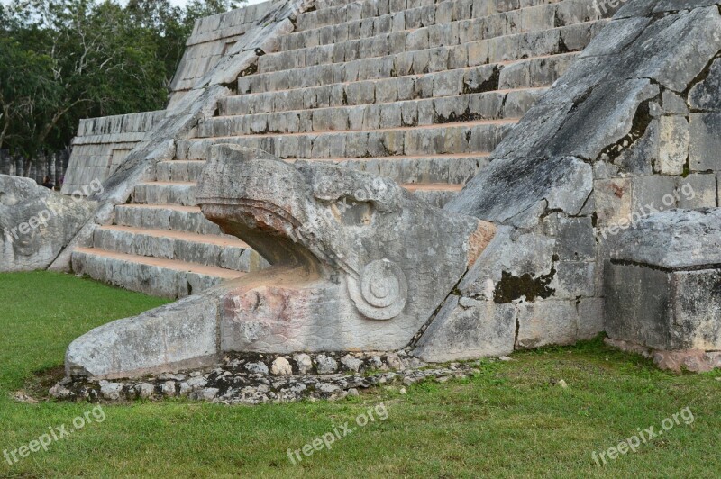 Chichen Itza Temple Ruinas Mexico Maia