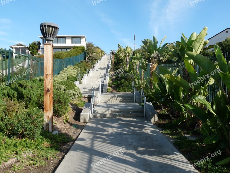 California Beach Dana Point Beautiful Stairs