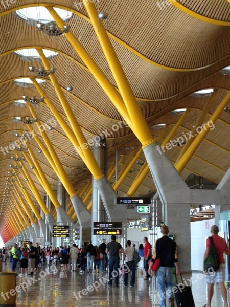 Airport Madrid Spain Free Photos