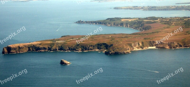 Cap Fréhel Brittany Aerial View Sea Free Photos