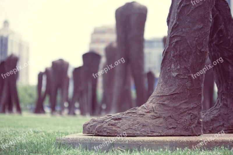 Agora Feet Statues Big Foot Iron