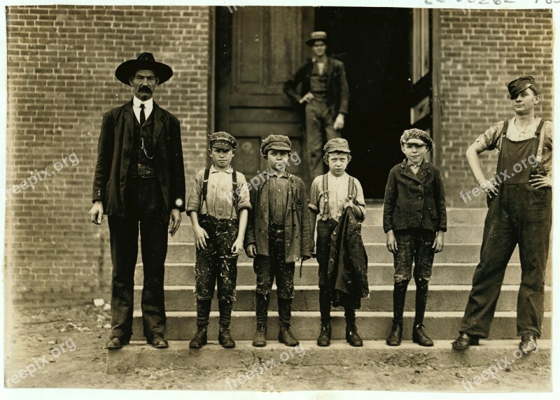 Family Boys Historic People Children