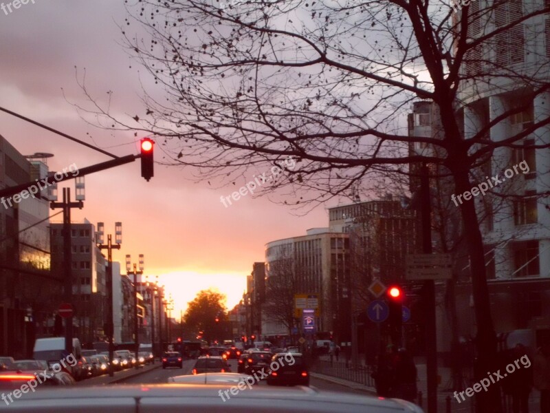 Sunset Street Cars Free Photos