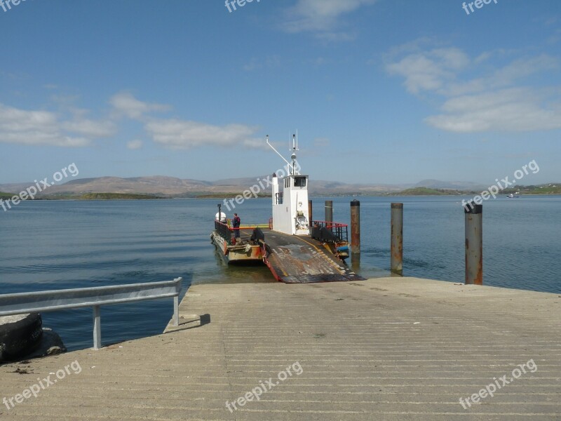 Ireland Ferry Dock Pier Clouds