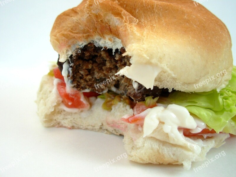 Hamburger Meat Junk Food Food Fast