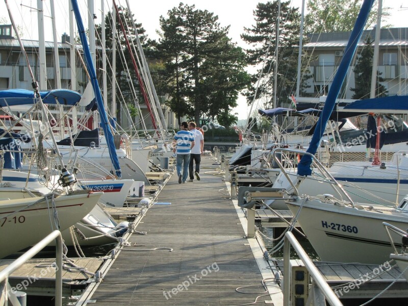 Port Lake Balaton Ship Yacht Sailing