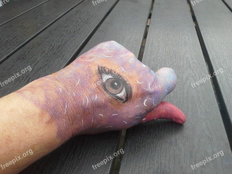 Body Painting Hand Finger Painted Art