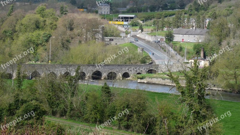 Ireland Bridge River Arch Landscape