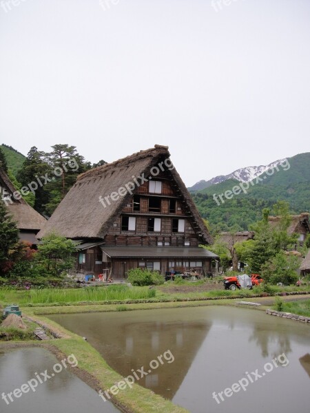 Shirakawa Xiang Gassho Village Northern Continental Free Photos