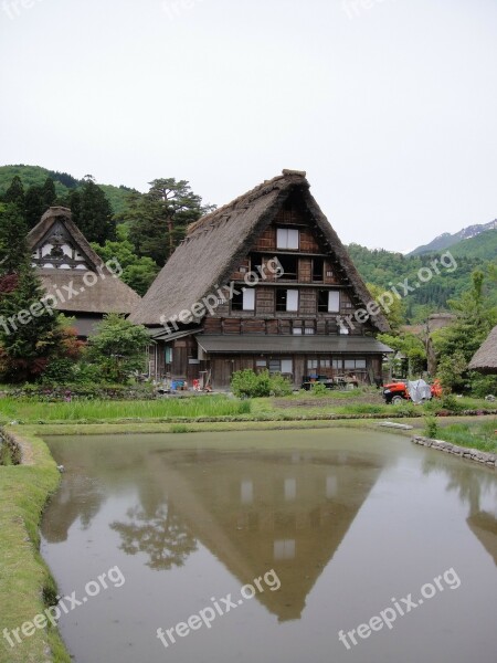 Shirakawa Xiang Gassho Village Northern Continental Free Photos