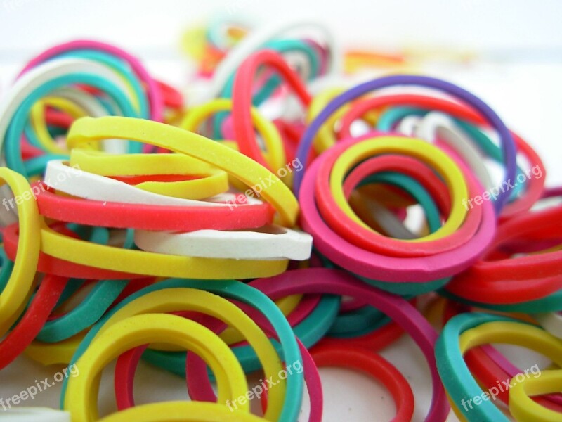 Rubber Bands Band Bands Rubber Colors