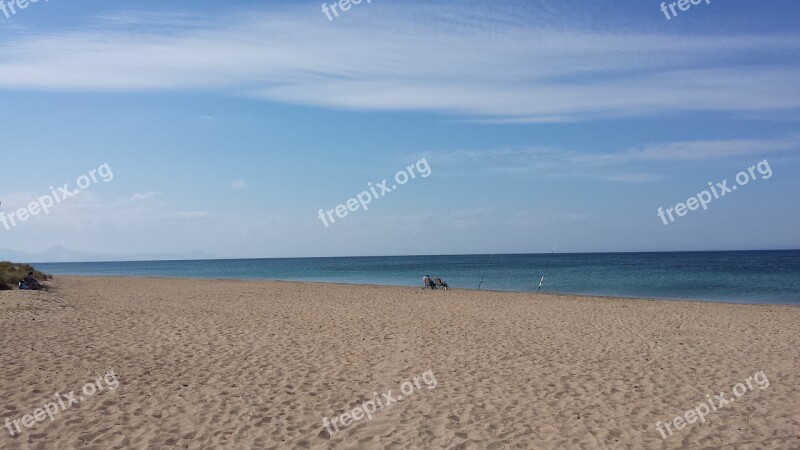 Beach Sea Water Sand Sky