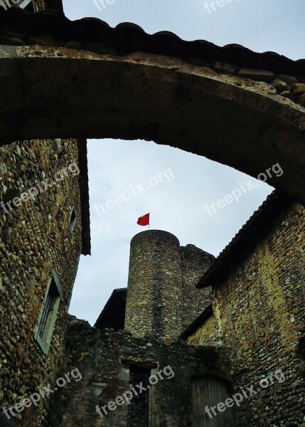 Pérouges Village Good Looking France Medieval