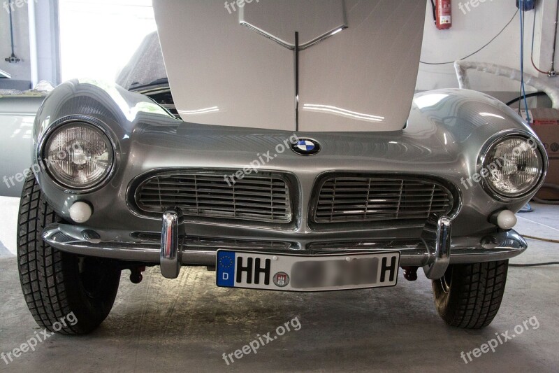 Bmw 507 Engine Compartment Two Seater Roadster Sports Car Design