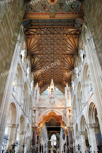 Cathedral Architecture Decorated Ceiling Roof