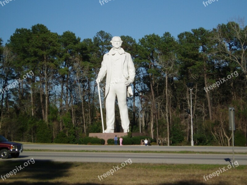 Sam Houston Statue Texas Usa Street Statues