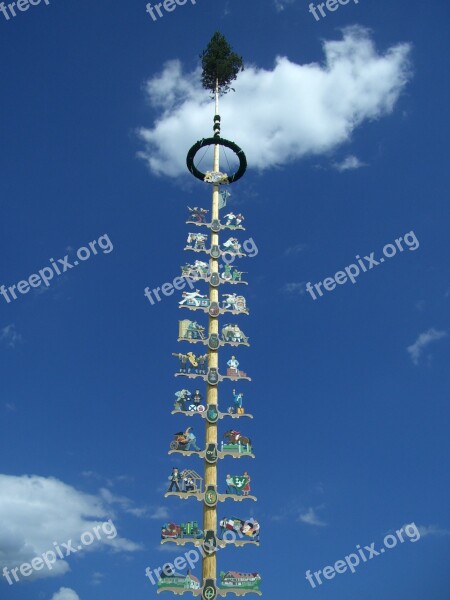 Maypole May Tradition Sky Blue