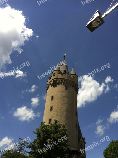 Frankfurt Eschenheimer Goal Clouds Sky