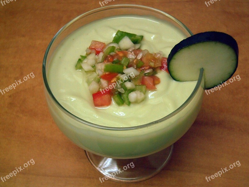 Gazpacho Avocado Power Food Free Photos