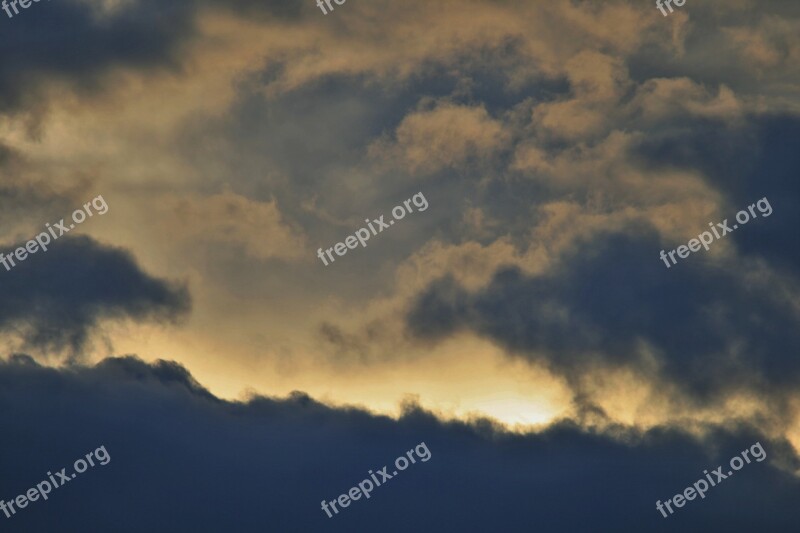 Dark Clouds Sky Clouds Dark Shadow