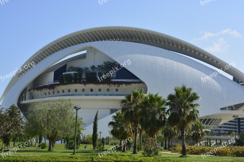 Spain Valencia City Of Arts And Sciences Architecture Modern