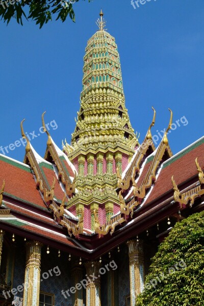 Temple Thailand Buddhism Gilded Asia