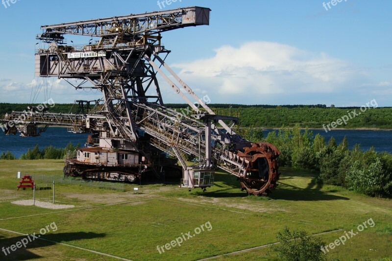 Excavators Open Pit Mining Brown Coal Steel Bucket Wheel Excavators