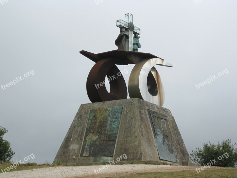 Monument To John Paul Ii Santiago Of Compostela Way Of St James Free Photos