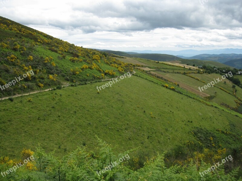 Landscape Galicia Ascent Piedrafita Free Photos