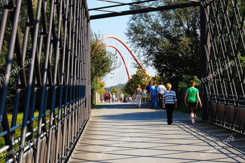 Nordsternpark Bridge Gelsenkirchen Buga Ruhr Area