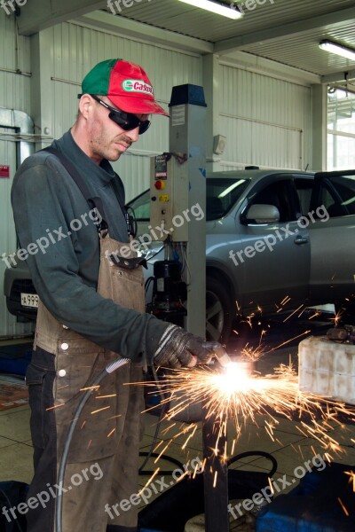 Mechanic Car Service Welding Free Photos